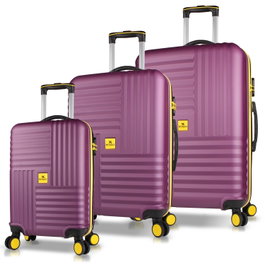 Zoozie Bags Juego de Maletas de 3 Piezas Damson